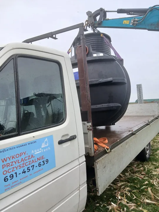 Widok zamontowanej oczyszczalni ścieków w Poznaniu